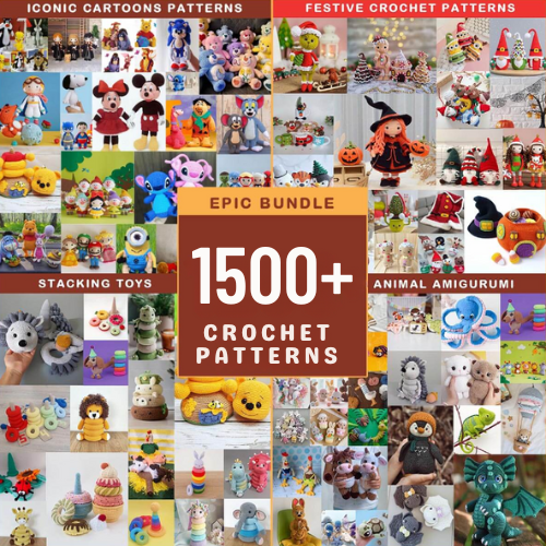 1500+ Premium Crochet Patterns Bundle
